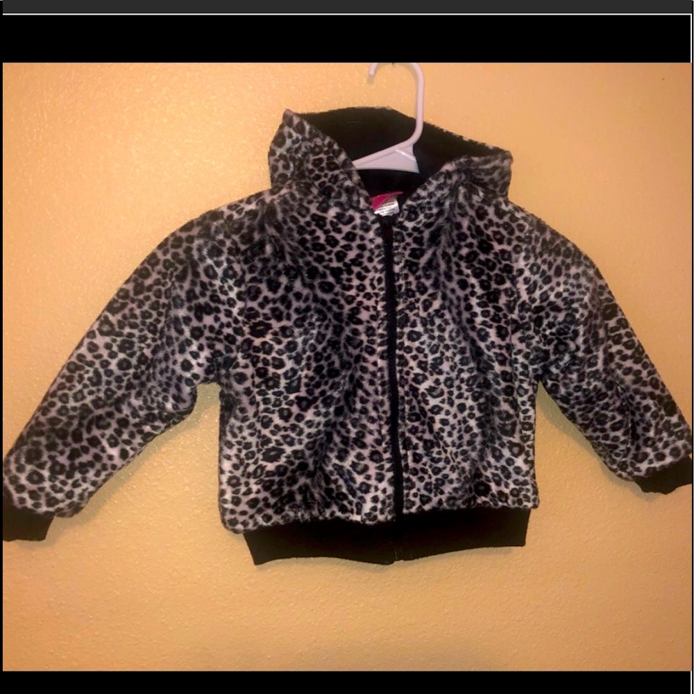 Toddlers ultra plush leopard hoodie